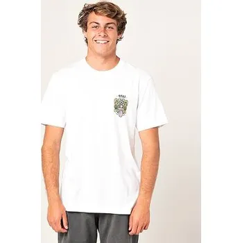 Pánské tričko Tričko Rip Curl DESTINATION ANIMALS White velikost XL