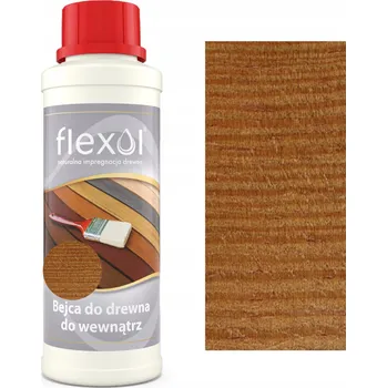 barva a nátěr na dřevo Lazura na dřevo SVĚTLE HNĚDÁ interiérová 0,25 L 250ml Flexol