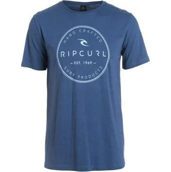 Pánské oblečení Tričko Rip Curl ZINC TEE Dark Denim Marl velikost S