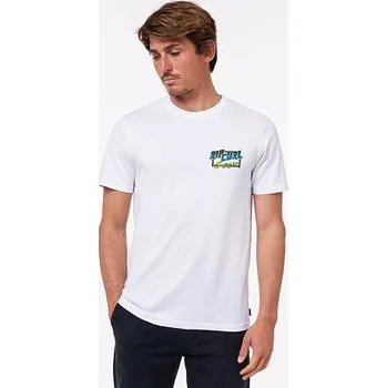 Pánská móda Tričko Rip Curl SLASHER TEE Optical White velikost M