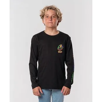 Dámské tričko Tričko Rip Curl SURFONFIRE L/S TEE BOY Black velikost 14