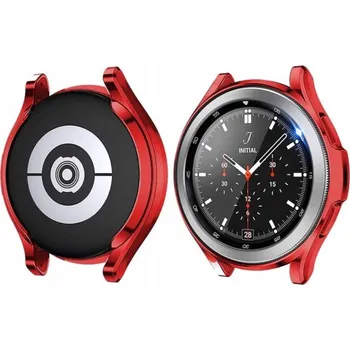 Pouzdro na mobilní telefon Pouzdro Metalické pro Samsung Galaxy Watch 4 Classic 46mm / Červené