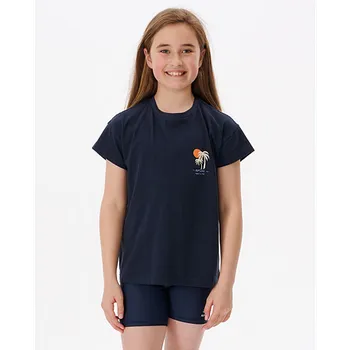 Pánské tričko Tričko Rip Curl TROPIC SUN CROP TEE -GIRL Navy velikost 14