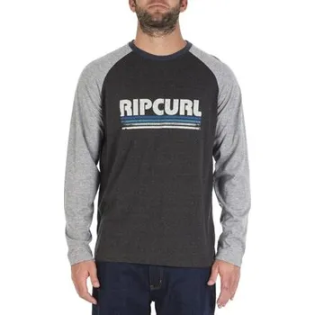 Pánské tričko Tričko Rip Curl RAGLAN BIG MAMA LS TEE Black velikost XXL
