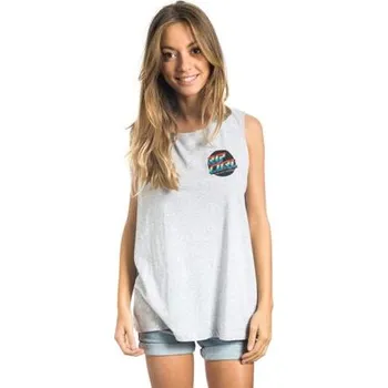 Pánské tričko Tričko Rip Curl RETRO VIBES MUSCLE Light Grey Heat velikost L