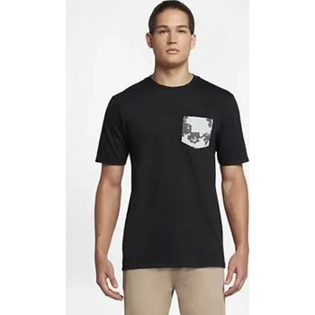Pánské tričko Tričko Hurley SWARM POCKET Black velikost L