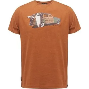 Pánské tričko Tričko Animal WOODY Leather Brown Marl velikost XXL