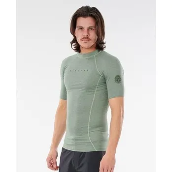Pánské tričko Lykra Rip Curl DAWN PATROL PERF S/SL UV Green Marle velikost M