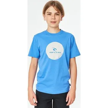 Chlapecké oblečení Tričko Rip Curl CORP ICON TEE Electric Blue velikost 14
