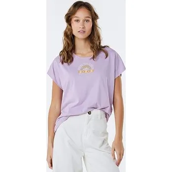Tričko Rip Curl SS CREW NECK TYING TEE Lilac velikost XS