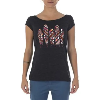 Pánské tričko Tričko Rip Curl TRIBAL QUEST TEE Jet Black velikost S