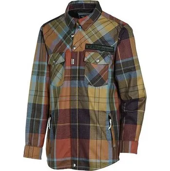 Pánská bunda Bunda Rehall SHIRT-R checks yellow velikost S