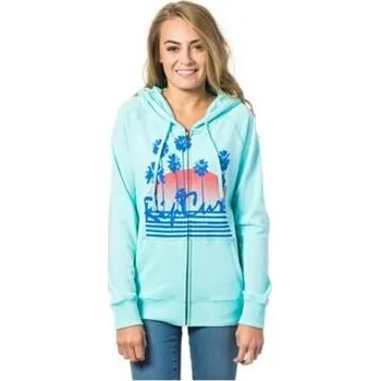 Pánská móda Mikina Rip Curl MALAGA ZIP THRU FLEECE Aruba Blue velikost XS