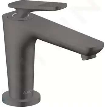 Vodovodní baterie Axor Citterio C Umyvadlová baterie s výpustí, EcoSmart, CoolStart, kartáčovaný černý chrom, 49021340