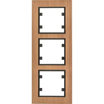 Trojitý Rámeček Hager hnědý