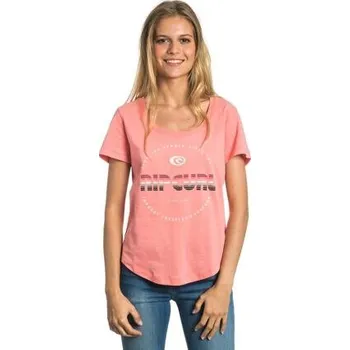 Pánské tričko Tričko Rip Curl ACTIVE LOGO TEE Shell Pink velikost XL