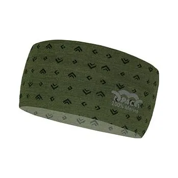 Pokrývka hlavy čelenka PAC MERINO HEADBAND Arrow Olive velikost O/S