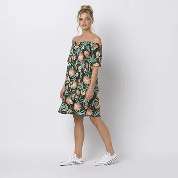 Dámské šaty šaty Animal SENORITI Raven Black velikost 10