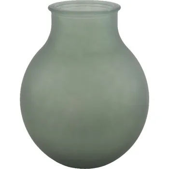 Váza Váza ANCHO, široká, 12L, zelená matná|Vidrios San Miguel|Recycled Glass