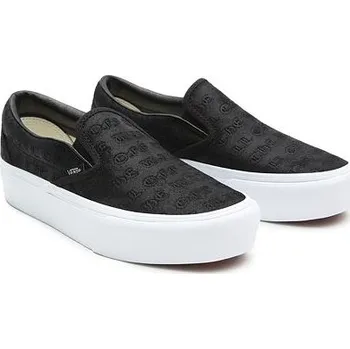 Dámské tenisky Boty Vans CLASSIC SLIP-ON PLATFORM (Deboss Otw) Black/Black velikost 36.5