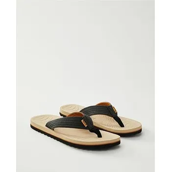 Pánské žabky žabky Rip Curl DBAH ECO OPEN TOE Black/Tan velikost 46.0