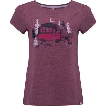 Tričko Animal TRIAL BAY Dark Berry Purple Ma velikost 10