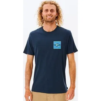 Pánské oblečení Tričko Rip Curl LEGACY TEE Dark Navy velikost L