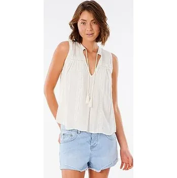 Košile Rip Curl LAYLA SLEEVELESS SHIRT White velikost S