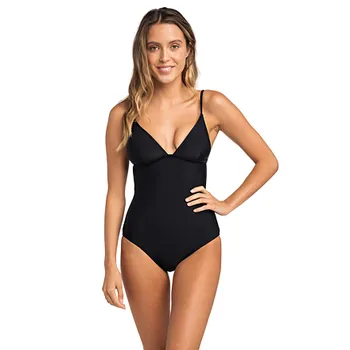 Dámské plavky Plavky Rip Curl SURF ESSENTIALS GOOD ONE PIECE Black velikost XL