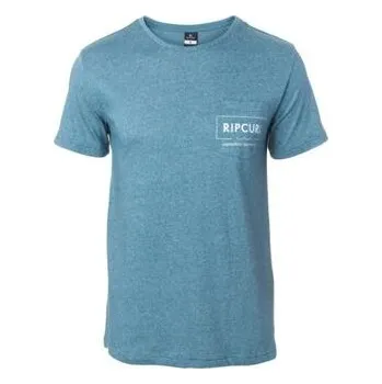 Pánské tričko Tričko Rip Curl BOX OVER POCKET TEE Indian Teal velikost XXL