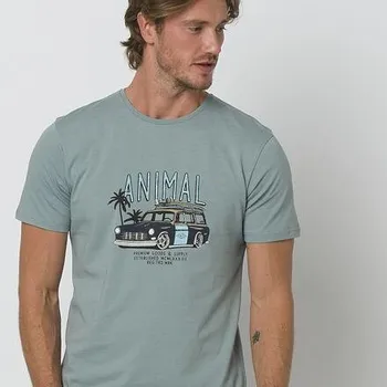 Pánské tričko Tričko Animal TRIP Lead Grey velikost M