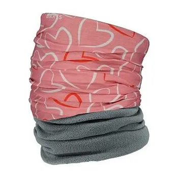 Nákrčník Nákrčník Barts MULTICOL POLAR HEARTS Pink velikost O/S