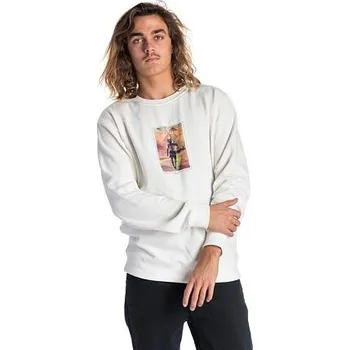 Pánská mikina Mikina Rip Curl POLARIZED CREW FLEECE Off White velikost XL