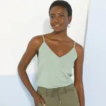 Blancheporte Jednobarevný top s výstřihem do V, eco-friendly viskóza lipová 52