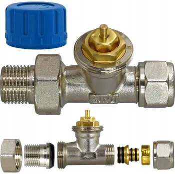 Ventil Termostatická sada přímá Esco Zawór grzejnikowy vt-12s 1/2 PEX 16