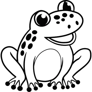 Mandaly pro děti Šablona na pískovaní Žába (10x10cm)