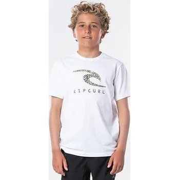 Pánská móda Tričko Rip Curl K-FISH WAVE SS TEE BOY Optical White velikost 8