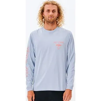Tričko Rip Curl FADE OUT ICON L/S TEE Zen Blue velikost S
