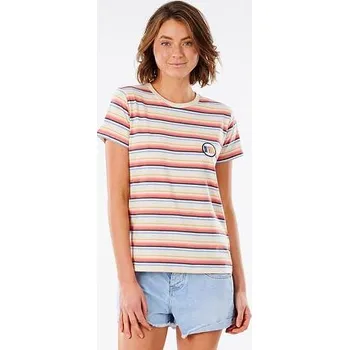 Pánská móda Tričko Rip Curl CALI STANDARD TEE YD STRI Bone velikost M