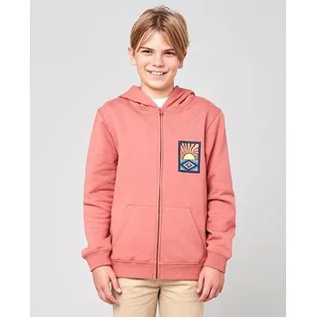 Chlapecká mikina Mikina Rip Curl SWC HAZED Z/H FLEECE Washed Wine velikost 12