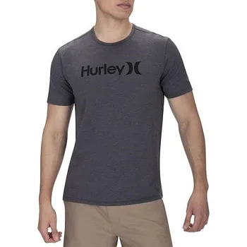 Pánské tričko Tričko Hurley DRI-FIT CORONADO TOP S/S Grey Htr velikost M