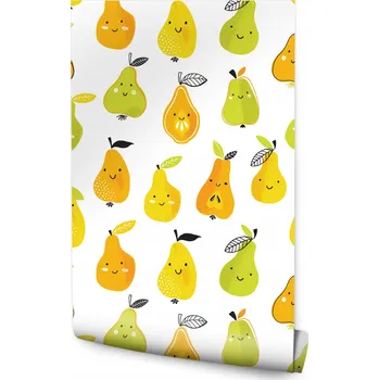 Fototapeta Tapeta pro děti - Veselé hrušky /216693203