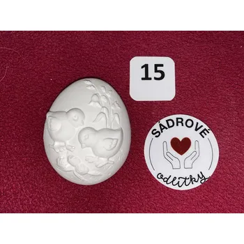 Velikonoční dekorace HandMade by JaJa Sádrový odlitek - velikonoční vajíčko č.15