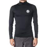 Lykra Rip Curl CORPO L/SL HIGH NECK UVT Black velikost XXL