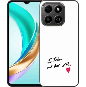 Pouzdro na mobilní telefon Gelový kryt mmCase na Honor X6b - zamilovaný text 1 bílé pozadí