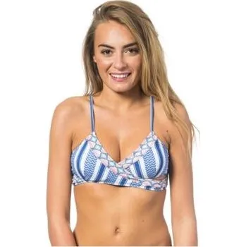Dámské plavky Plavky Rip Curl DEL SOL WRAP HALTER Blue velikost M