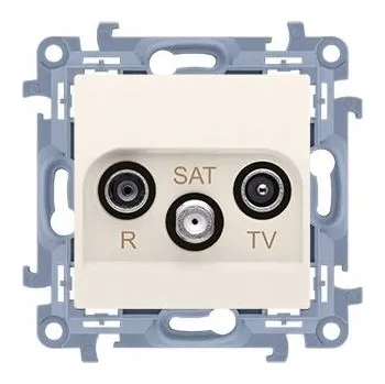 Elektrická zásuvka Anténní zásuvka nástěnná Kontakt-simon béžová