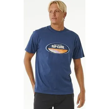 Pánské oblečení Tričko Rip Curl SURF REVIVAL MUMMA TEE Washed Navy velikost L