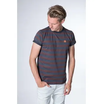 Pánské tričko Tričko Alife and Kickin NIC B Puce Stripes velikost L