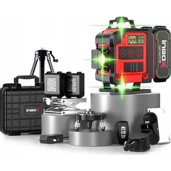 Měřící laser Křížový 4D Laser 360° Vodováha Laserová Plošná Stativ Zámek PL01R